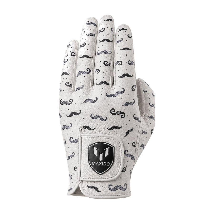 Moustache Printed Glove by Maxido Golf