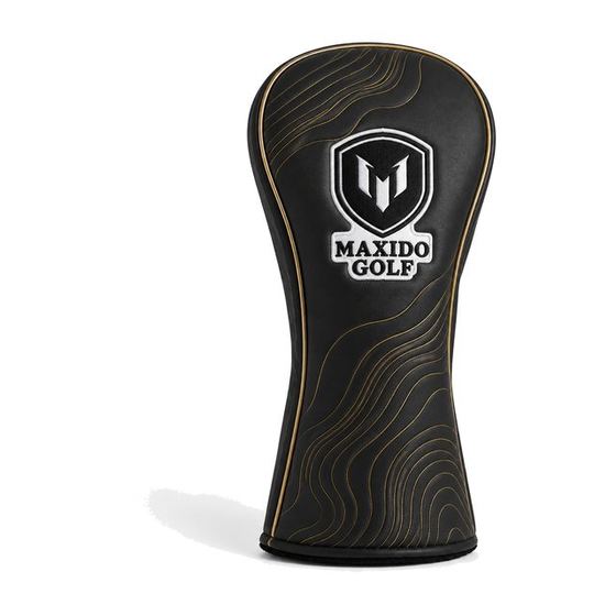 Heritage Driver Cover — Black and Gold golf product by Maxido Golf