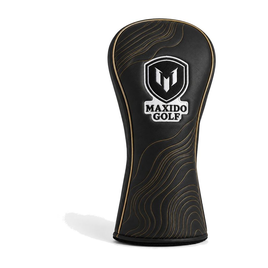 Heritage Driver Cover — Black and Gold by Maxido Golf