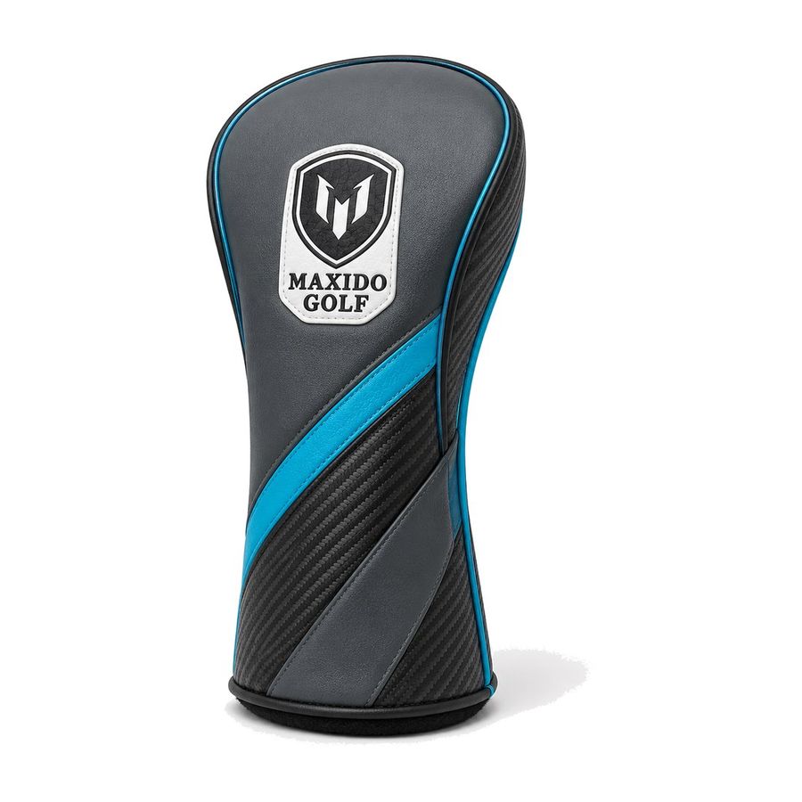 Vertex Driver Cover — Graphite and Cyan by Maxido Golf