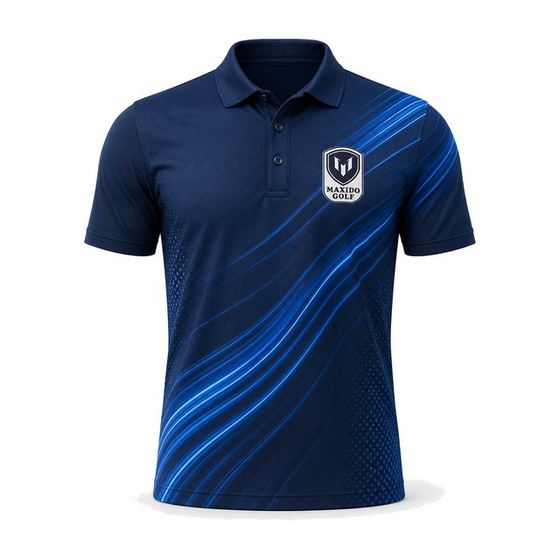 Slipstream Polo — Midnight Wave golf product by Maxido Golf