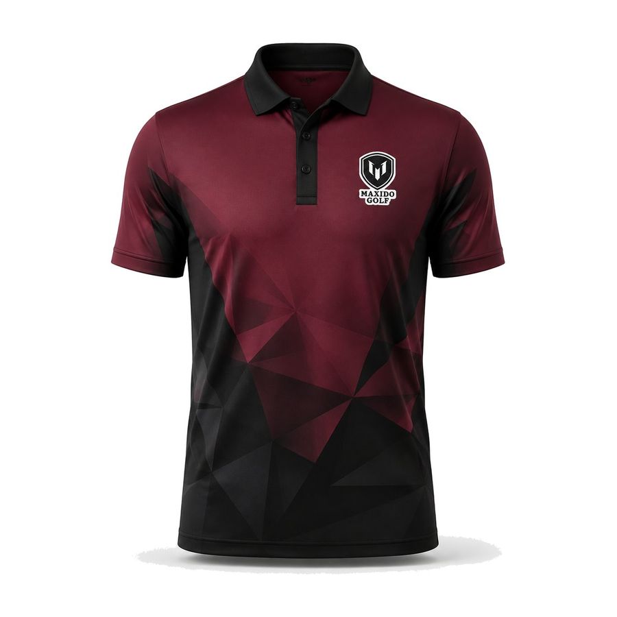 Facet Polo — Maroon by Maxido Golf