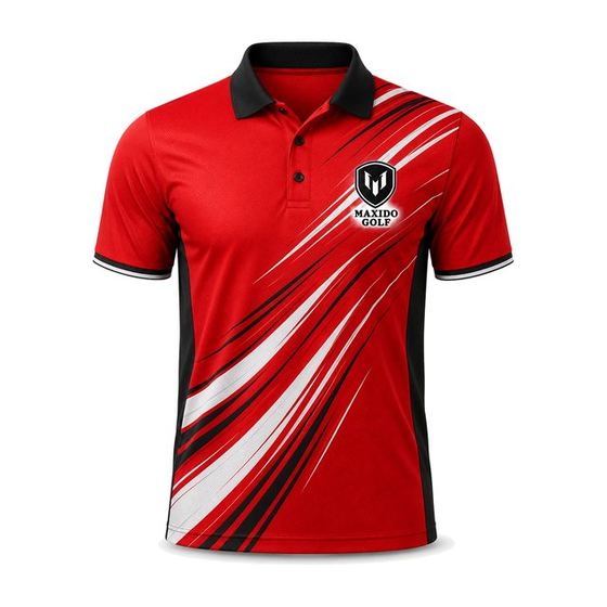 Momentum Polo — Scarlet golf product by Maxido Golf